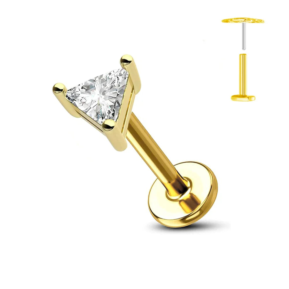 Titanium Flower Stud Piercing Earring
