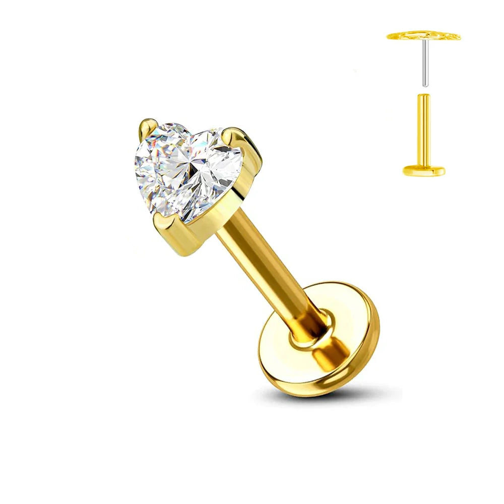 Titanium Flower Stud Piercing Earring