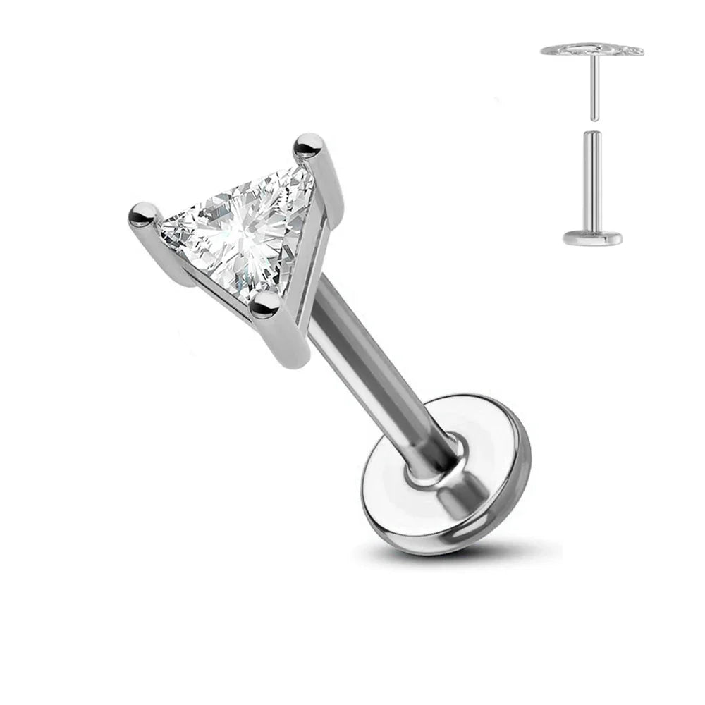 Titanium Flower Stud Piercing Earring