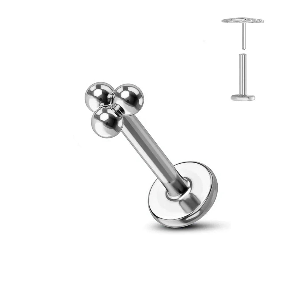 Titanium Flower Stud Piercing Earring