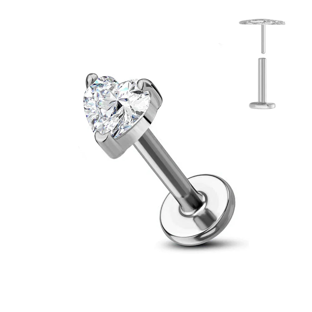 Titanium Flower Stud Piercing Earring
